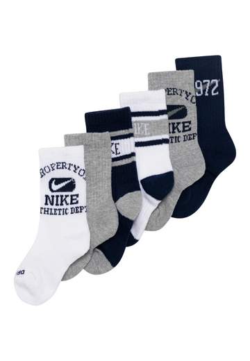 NIKE 6PK VARSITY CREW SOCK