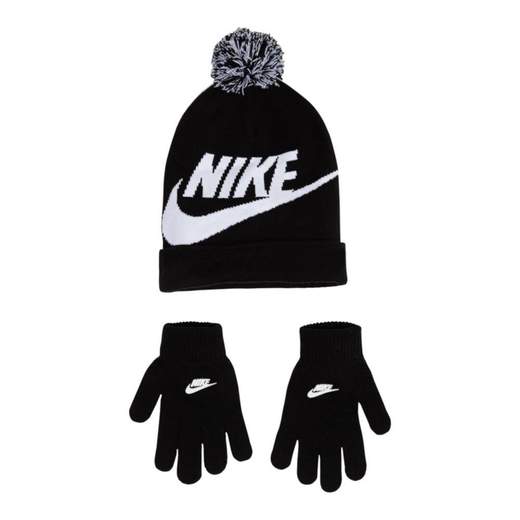NIKE NAN SWOOSH POM BEANIE GLV SET