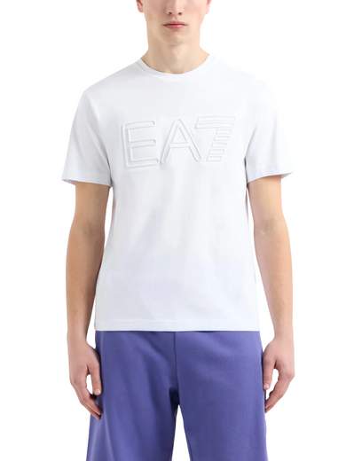 EA7 TRAIN LOGO SERIES M OVERSIZE LOGO TEE SSS