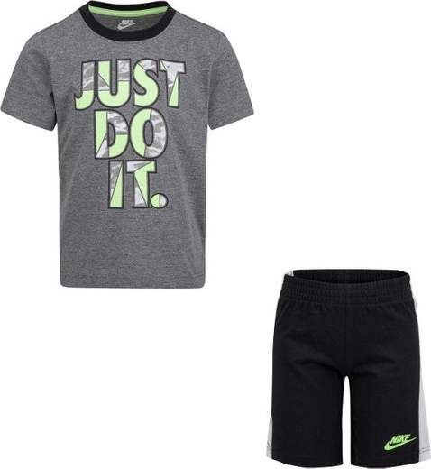 NIKE NIKE TIDE POOL SS TEE & SHORT BLACK