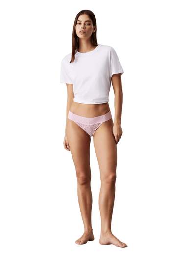 CALVIN KLEIN SLIP DONNA IN PIZZO ICON MULTICOLORE 3 PEZZI