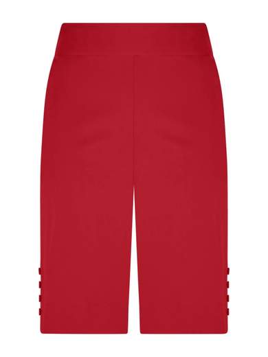 RAGNO BERMUDA DONNA CON BOTTONI SALSA