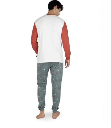 HAPPY PEOPLE PIGIAMA UOMO GIROCOLLO ATTENTI 6043