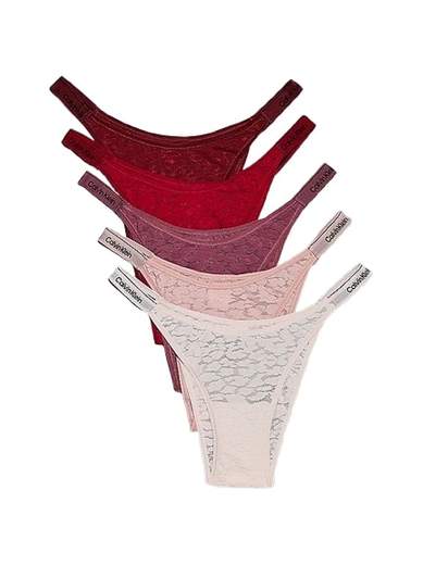 CALVIN KLEIN TANGA SGAMBATO IN PIZZO 5 PEZZI