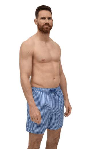 YSABEL MORA COSTUME UOMO QUADRETTI BLU