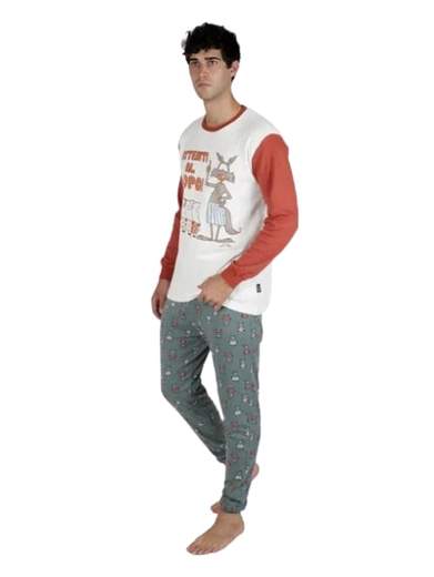 HAPPY PEOPLE PIGIAMA UOMO GIROCOLLO ATTENTI 6043