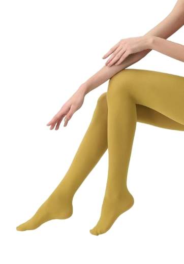 OROBLU COLLANT COPRENTE 50 DEN SENAPE