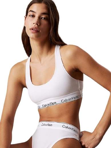 CALVIN KLEIN TANGA SGAMBATO ICON BIANCO