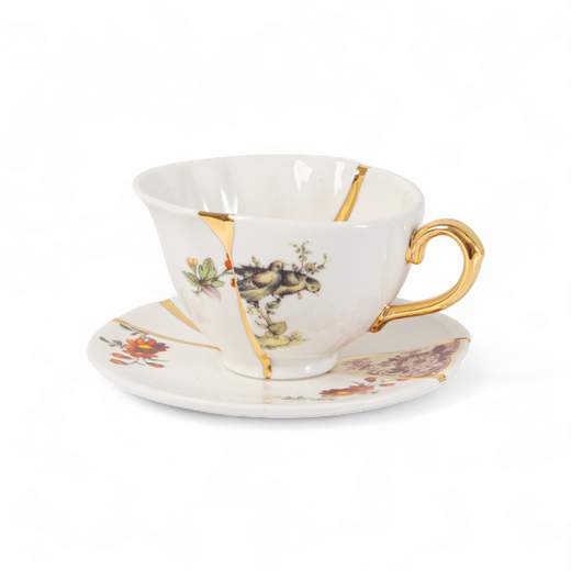 SELETTI 09647 TAZZA DA TE' CON PIATTINO KINTSUGI