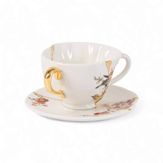 SELETTI 09647 TAZZA DA TE' CON PIATTINO KINTSUGI
