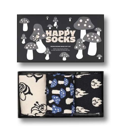 Happy Socks - Coffret Regalo Pride Con 3 Calzini Uomo - Cotone Colorato - Istruzioni Lavaggio 40°
