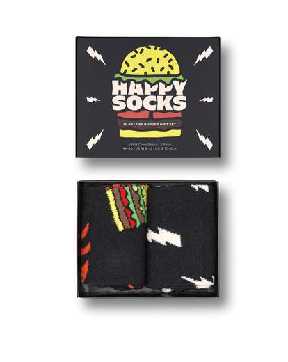HAPPY SOCKS BLAST OFF BURGER SOCKS GIFT SET