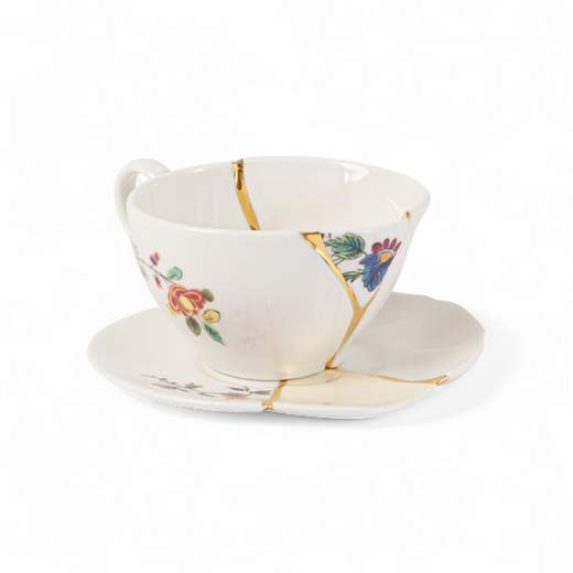 SELETTI 09648 TAZZA DA TE' CON PIATTINO KINTSUGI