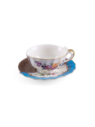 SELETTI TAZZA DA TE' CON PIATTINO HYBRID KERMA 09171                    