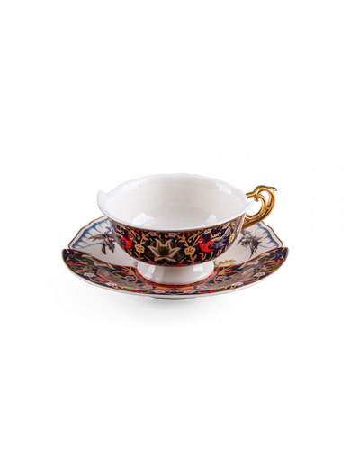 SELETTI TAZZA DA TE' CON PIATTINO HYBRID KANNAUJ 09172                    