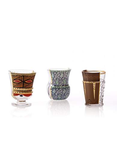 SELETTI SET 3 BICCHIERI HYBRID RODINIA 09180                    