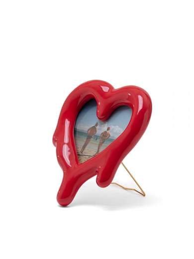 SELETTI SPECCHIO CORNICE MELTED HEART ROSSO 10058                    