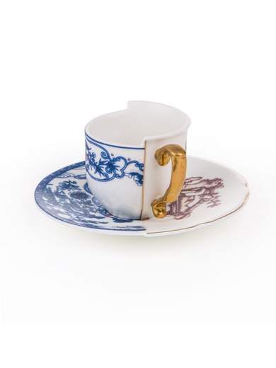 SELETTI TAZZINA DA CAFFE' CON PIATTINO HYBRID EUFEMIA 09741                    