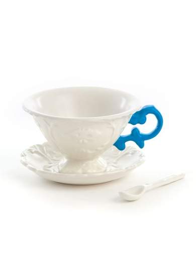 SELETTI TAZZA DA TE' I-WARES MANICO  AZZURRO 09858                    