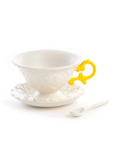 SELETTI TAZZA DA TE' I-WARES MANICO GIALLO 09858                    