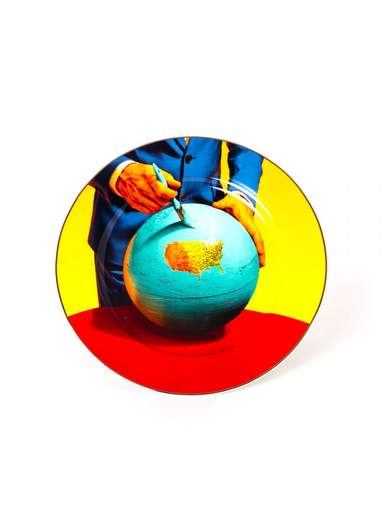SELETTI PIATTO TOILETPAPER GLOBE 16916                    
