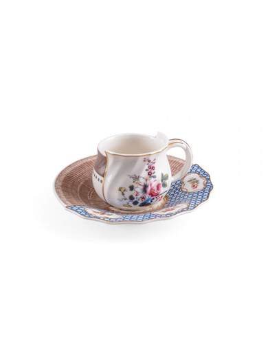 SELETTI TAZZINA DA CAFFE' CON PIATTINO HYBRID DJENNE 09161                    