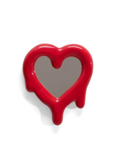 SELETTI SPECCHIO CORNICE MELTED HEART ROSSO 10058                    