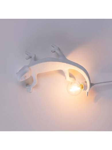 SELETTI LAMPADA CHAMELEON LAMP LEFT GOING Up  WHITE 15092                    