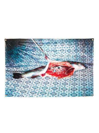 SELETTI TOVAGLIA STAMPATA TOILETPAPER PESCE 02035                    