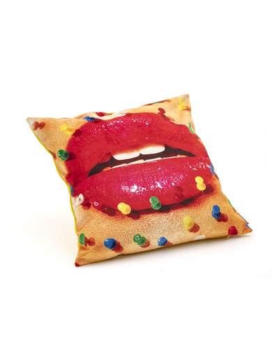 SELETTI CUSCINO TOILETPAPER MOUTHWITHPINS 02330 