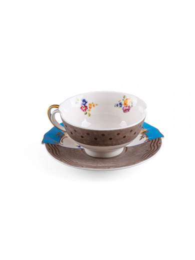 SELETTI TAZZA DA TE' CON PIATTINO HYBRID KERMA 09171                    