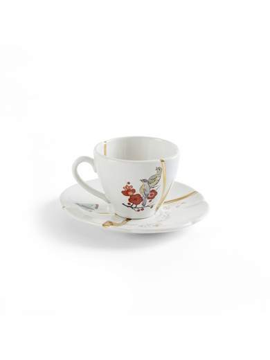 SELETTI TAZZINA DA CAFFE' CON PIATTINO KINTSUGI 09642                    