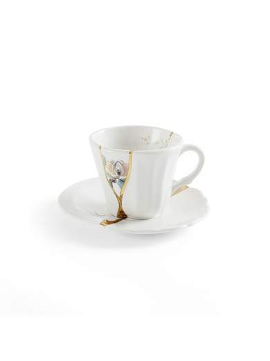 SELETTI TAZZINA DA CAFFE'CON PIATTINO KINTSUGI 09643                    