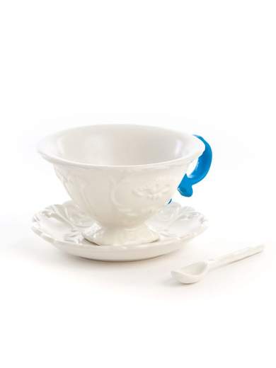 SELETTI TAZZA DA TE' I-WARES MANICO  AZZURRO 09858                    