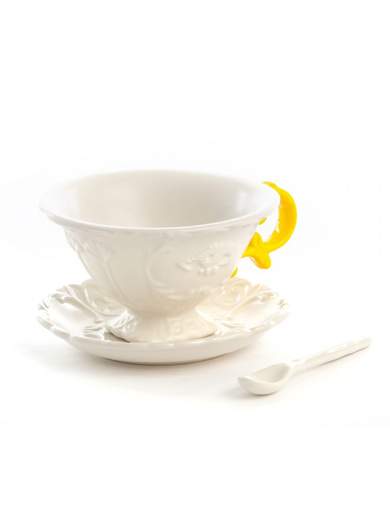SELETTI TAZZA DA TE' I-WARES MANICO GIALLO 09858                    