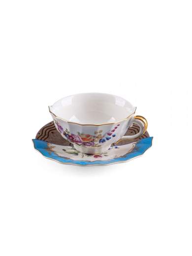 SELETTI TAZZA DA TE' CON PIATTINO HYBRID KERMA 09171                    