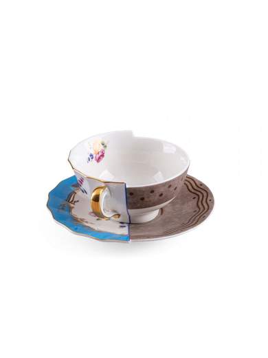 SELETTI TAZZA DA TE' CON PIATTINO HYBRID KERMA 09171                    
