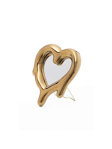 SELETTI SPECCHIO CORNICE MELTED HEART ORO 10059                    