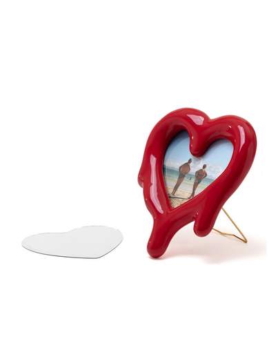 SELETTI SPECCHIO CORNICE MELTED HEART ROSSO 10058                    