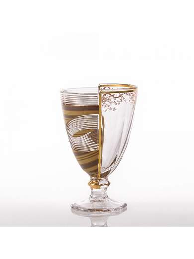 SELETTI SET 3 BICCHIERI IN VETRO HYBRID PANNOTIA 330 ml 09181