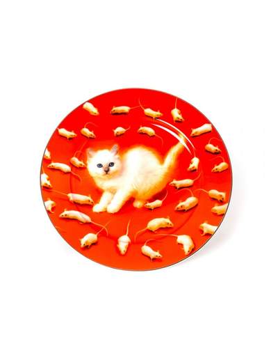 SELETTI PIATTO TOILETPAPER KITTEN 16915                    