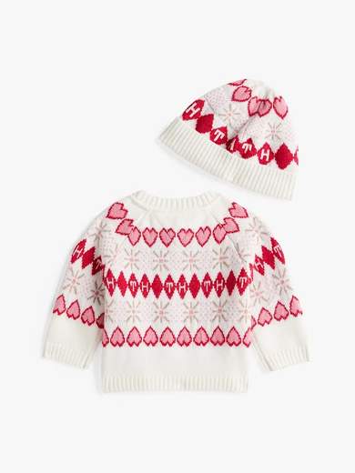 TOMMY HILFIGER CARDIGAN + BERRETTO Bimba