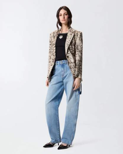 Pinko BITETTO CANOTTA COSTINA LOGO  SS26