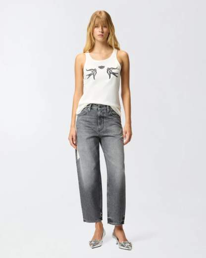 Pinko ESTELLE EGG MOONLIGHT GRAY DENIM FW25