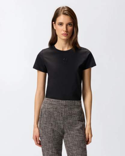 Pinko BUSSOLOTTO T-SHIRT JERSEY PATCH FW25