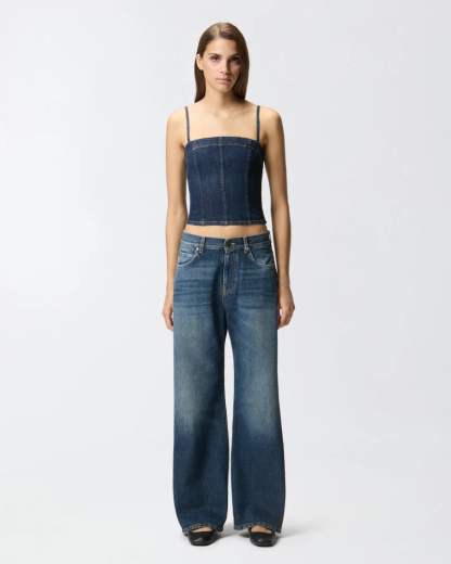 Pinko WANDA WIDE LEG SOFT OCEAN DENIM FW25