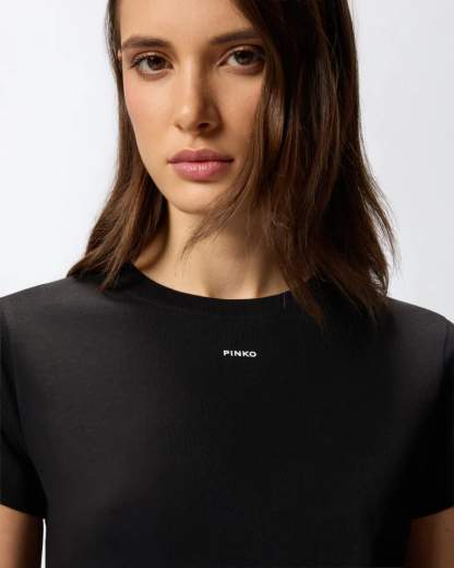 Pinko BASICO T-SHIRT JERSEY LOGO PINKO FW25