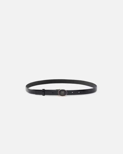 Pinko ROUND ENAMEL H2 BELT.LOW VITELLO SS26