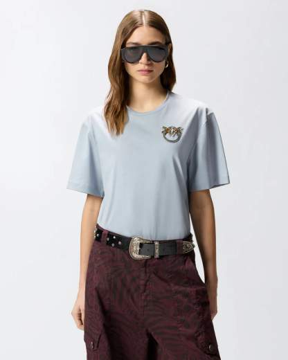 Pinko STREPITOSO T-SHIRT JERSEY RICAMO SS26
