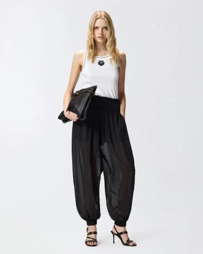 Pinko BITETTO CANOTTA COSTINA LOGO  SS26